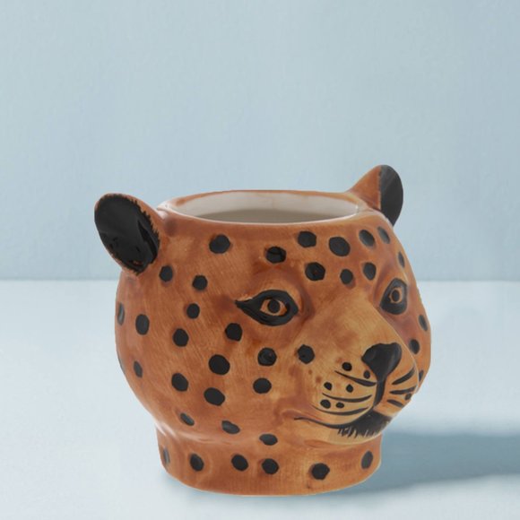 Anthropologie Leopard Mini Pot - Picture 2 of 3